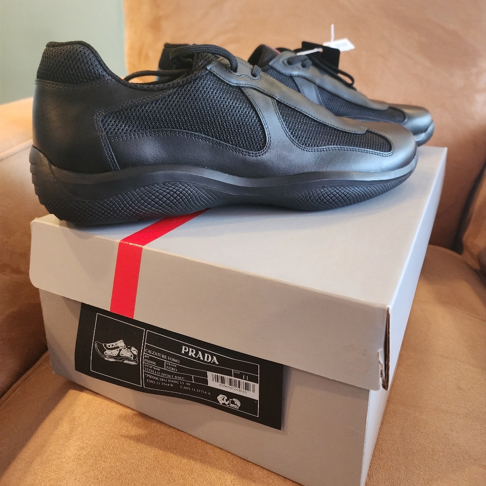 Brand New Men's Prada Calzature Uomo- Nero - Picture 4 of 6